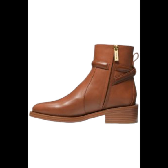 Michael Kors Hamilton Embellished Leather Ankle Boot Luggage - Medium - Picture 3 of 3